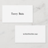 Einfache minimale vordere und hintere Mittelpan Am Visitenkarte (Vorne/Hinten)