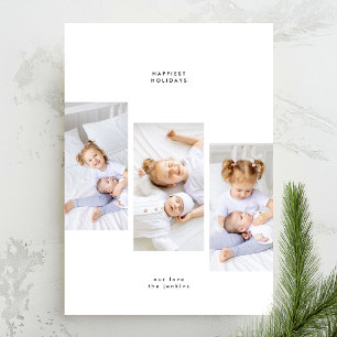 Einfache Minimale Weihnachten 3 Fotorahmen