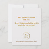 Einfache minimale Weihnachtskarte Mitteilungskarte (Rückseite)