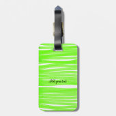 Einfache minimale Zugabe Foto Monogramm Wasser Gepäckanhänger (Rückseite vertikal)