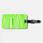 Einfache minimale Zugabe Foto Monogramm Wasser Gepäckanhänger (Rückseite horizontal)