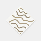 Einfache minimale Zugabe Ihrer Text Monogramm Name Serviette (Ecke)