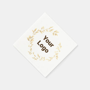 Einfache minimale Zugabe Ihrer Text Monogramm Name Serviette