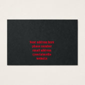 einfache minimale Zugabe Ihres Logos Ohrsichtkarte (Rückseite)