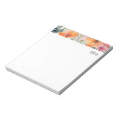 Einfache Minimalfloral täglich Notizblock (Rotiert)