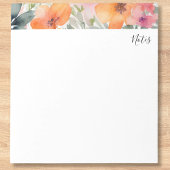 Einfache Minimalfloral täglich Notizblock