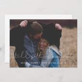 Einfache Minimalisten noch heiraten Ankündigung (Vorne/Hinten)