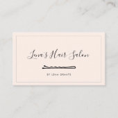 Einfache Minimalistin Visitenkarte (Vorderseite)