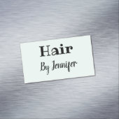 einfache minimalistisch angepasste Logokombination Magnetische Visitenkarte (Beispiel)