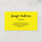 einfache minimalistisch angepasste Logokombination Visitenkarte (Rückseite)