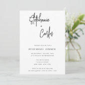 Einfache Minimalistisch-Chic-Probe Einladung (Stehend Vorderseite)