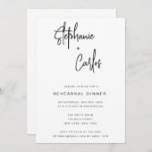 Einfache Minimalistisch-Chic-Probe Einladung (Vorne/Hinten)