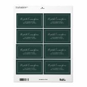 Einfache Minimalistisch Cursive Script-Rücksendead (Vorne)