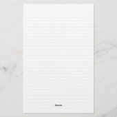 Einfache, Minimalistisch gepunktete Linien persona Briefpapier (Rückseite)