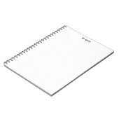 Einfache, Minimalistisch gepunktete Linien persona Notizblock (Linke Seite)