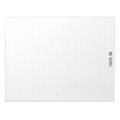 Einfache, Minimalistisch gepunktete Linien persona Notizblock (Vorderseite)