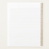 Einfache, Minimalistisch gepunktete Linien persona Planer (Rückseite)