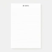 Einfache, Minimalistisch gepunktete Linien persona Post-it Klebezettel (Vorderseite)