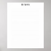 Einfache, Minimalistisch gepunktete Linien persona Poster (Vorne)