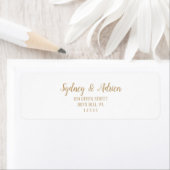 Einfache Minimalistisch|Gold-Hochzeitsstimmung - R (Insitu)