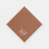 Einfache, minimalistisch-moderne elegante Papierse Serviette (Ecke)