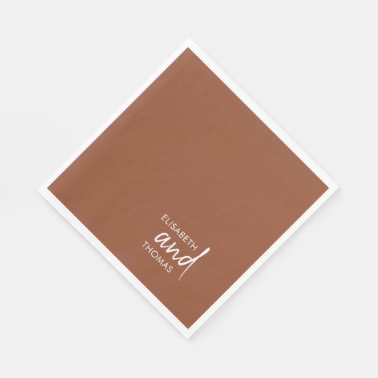 Einfache, minimalistisch-moderne elegante Papierse Serviette (Ecke)