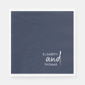 Einfache, minimalistisch-moderne elegante Papierse Serviette (Vorderseite)