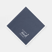 Einfache, minimalistisch-moderne elegante Papierse Serviette (Ecke)