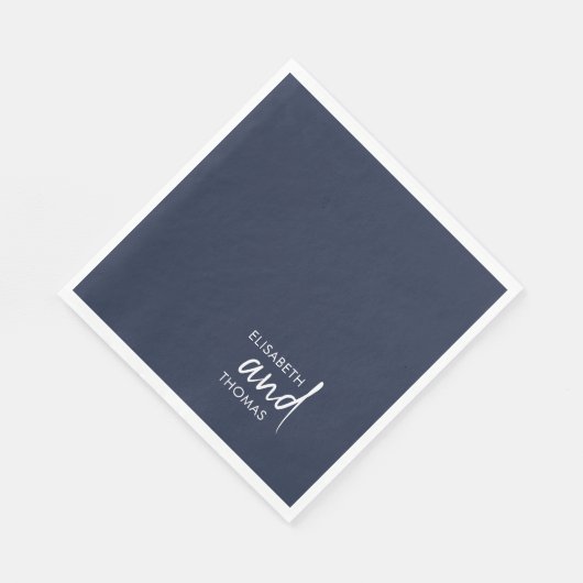 Einfache, minimalistisch-moderne elegante Papierse Serviette (Ecke)