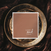 Einfache, minimalistisch-moderne elegante Papierse Serviette