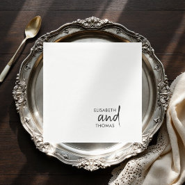 Einfache, minimalistisch-moderne elegante Papierse Serviette