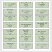 Einfache Minimalistisch|Sage Guest Address Labels (Blatt)