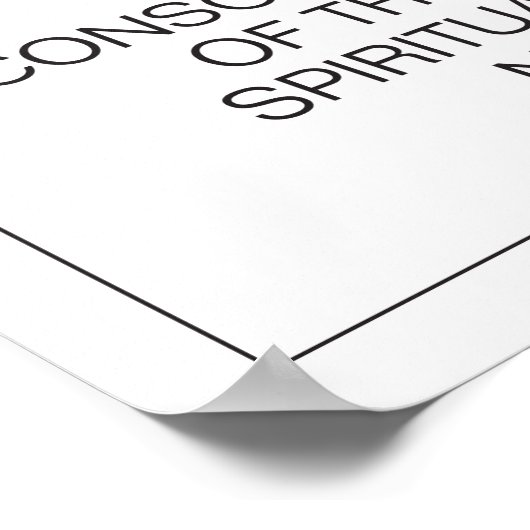 Einfache Minimalistische 2026 JW Jahr Text Matthew Poster (Ecke)