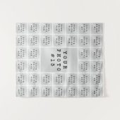 Einfache Minimalistische 37 Collage Hintergrund Wandteppich (Vorderseite (Horizontal))