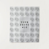 Einfache Minimalistische 37 Collage Hintergrund Wandteppich (Vorderseite)