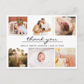 Einfache Minimalistische 6 Foto Collage Baby Viele Postkarte (Vorderseite)