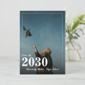 Einfache Minimalistische Abschluss-Einladung Einladung (Stehend Vorderseite)