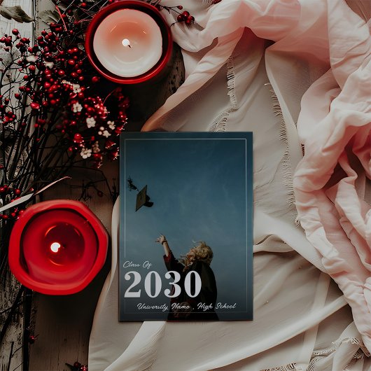 Einfache Minimalistische Abschluss-Einladung Einladung