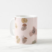 Einfache Minimalistische Abstrakte Kunst Gemustert Kaffeetasse (Vorderseite Links)