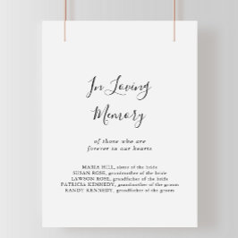 Einfache Minimalistische Anzeige für das Liebesged Poster