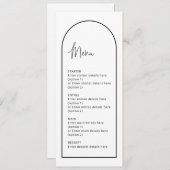 Einfache Minimalistische Arch Wedelkarte Einladung (Vorne/Hinten)