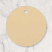 Einfache Minimalistische Babydusche Geschenkanhänger (Rückseite)