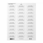 Einfache Minimalistische, Berufliche Adresse (Vorne)