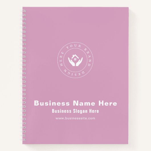 Einfache Minimalistische Bezeichnung | Benutzerdef Notizblock (Vorderseite)