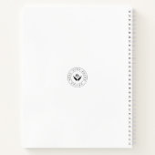 Einfache Minimalistische Bezeichnung | Benutzerdef Notizblock (Rückseite)