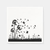 Einfache Minimalistische Blasleuchte Serviette (Vorderseite)