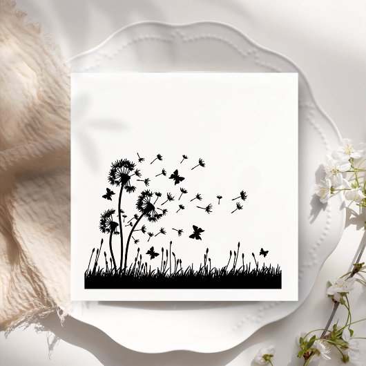 Einfache Minimalistische Blasleuchte Serviette