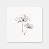 Einfache Minimalistische Blasleuchte Serviette (Vorderseite)