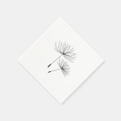 Einfache Minimalistische Blasleuchte Serviette (Ecke)