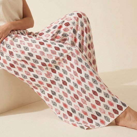 Einfache Minimalistische Blätter Muster Stoff